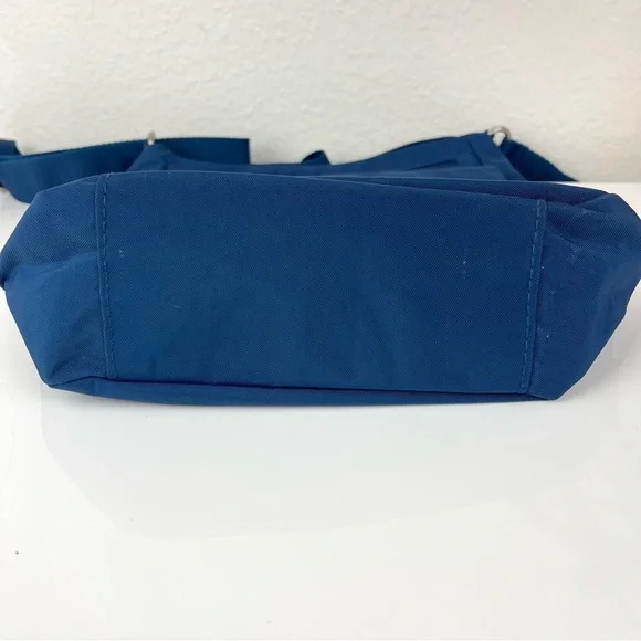 Baggallini Navy Nylon Practical Adjustable Crossbody Town Bagg - Picture 9 of 14